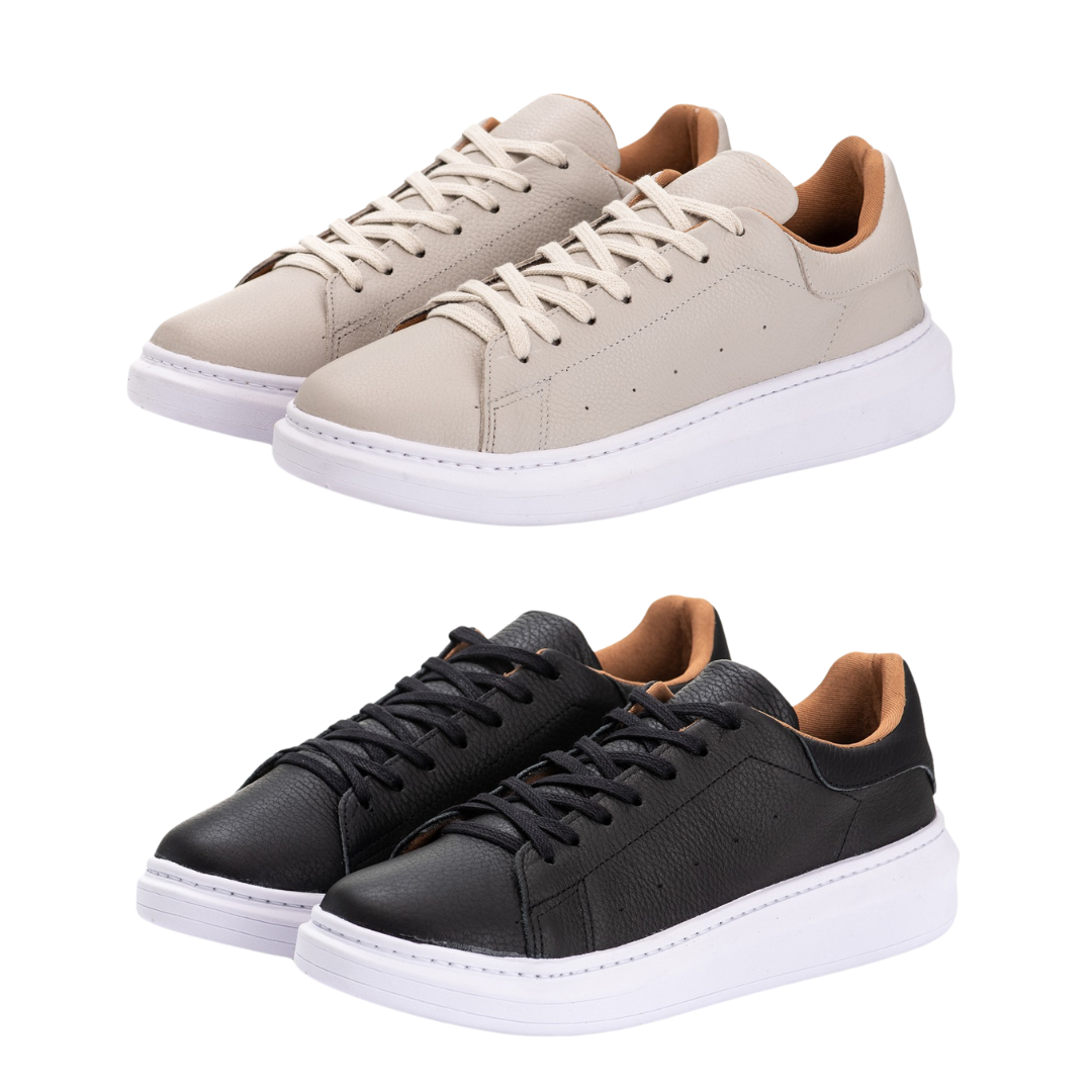 Compre 1 e Leve 2 - TĂȘnis Casual Em Couro đ„