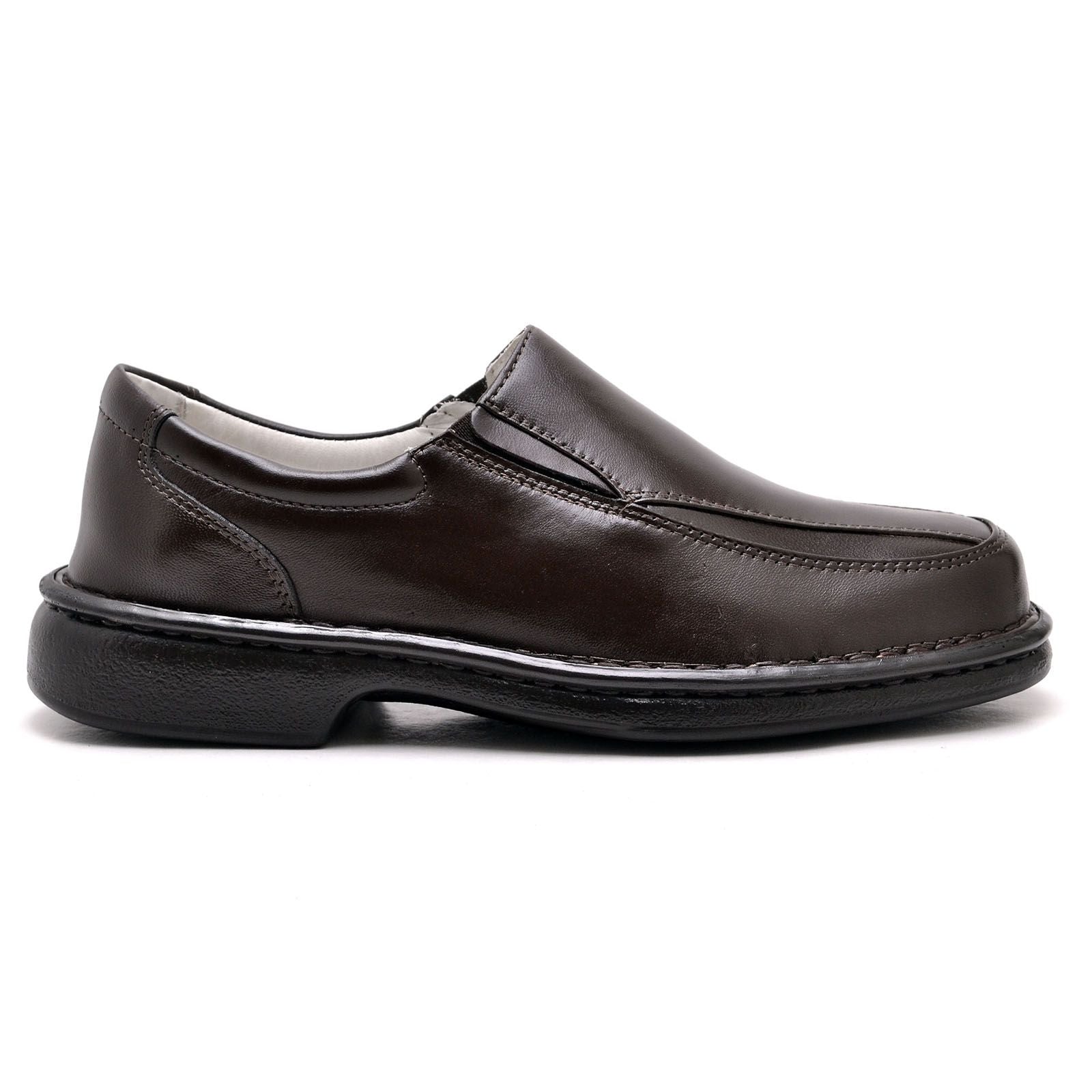 Sapato Ortopédico Masculino Couro Gel Comfort