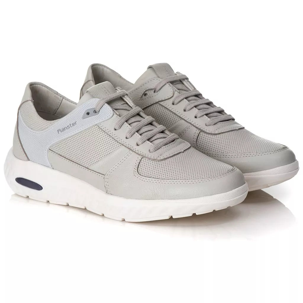 Tênis Casual Ranster Masculino Couro Palmilha Gel Plus Confortavel Lançamento