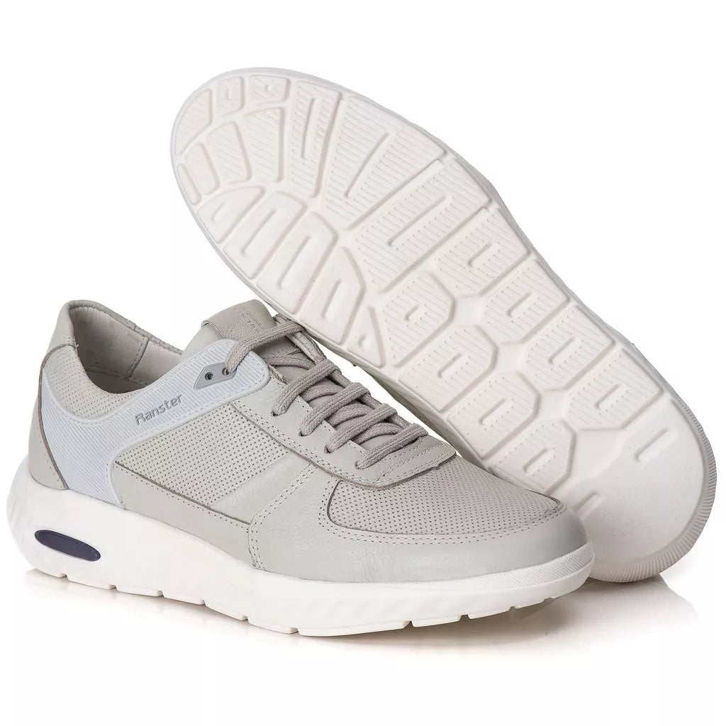 Tênis Casual Ranster Masculino Couro Palmilha Gel Plus Confortavel Lançamento