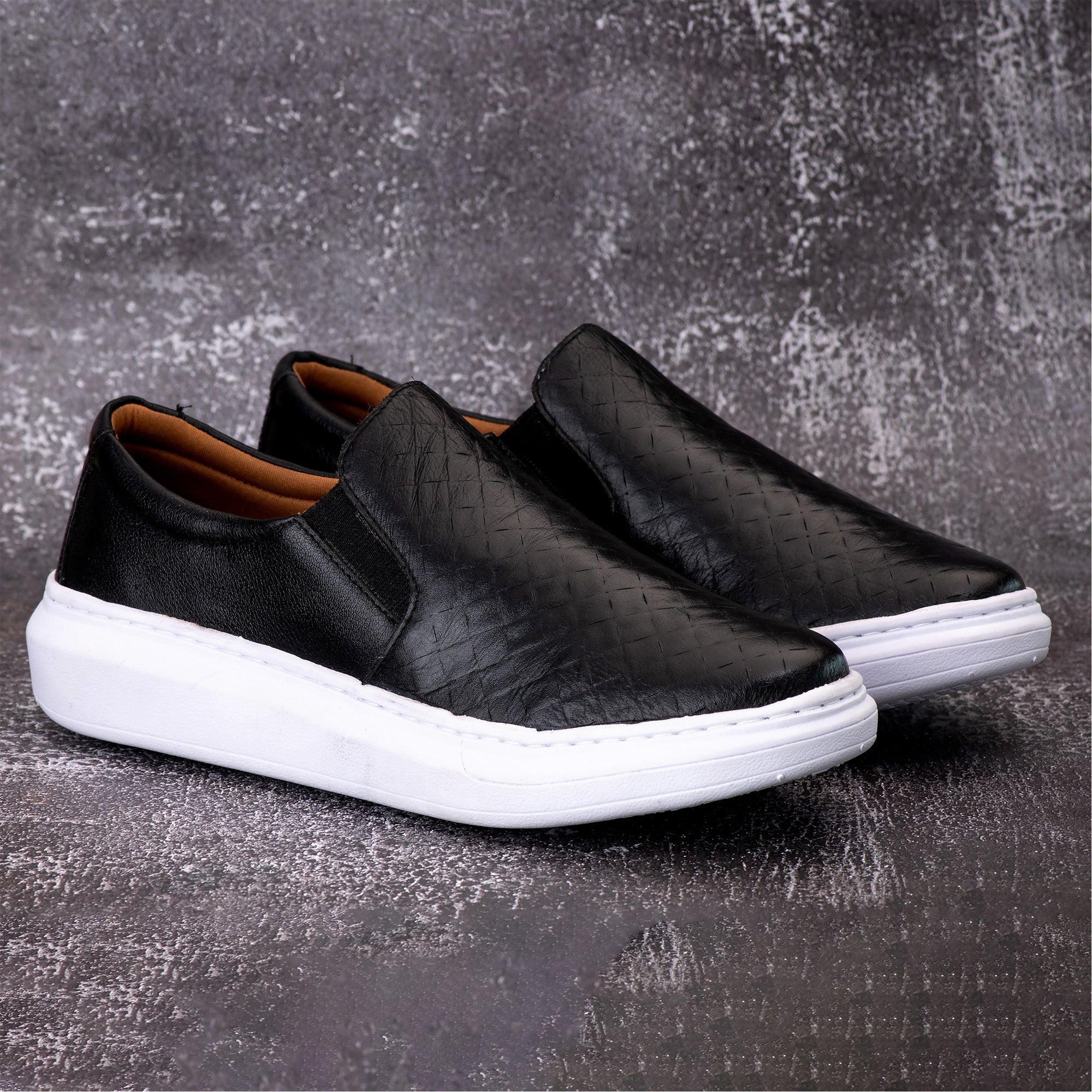 Slip On Masculino Casual Couro Costarini + Brinde Carteira e Cinto