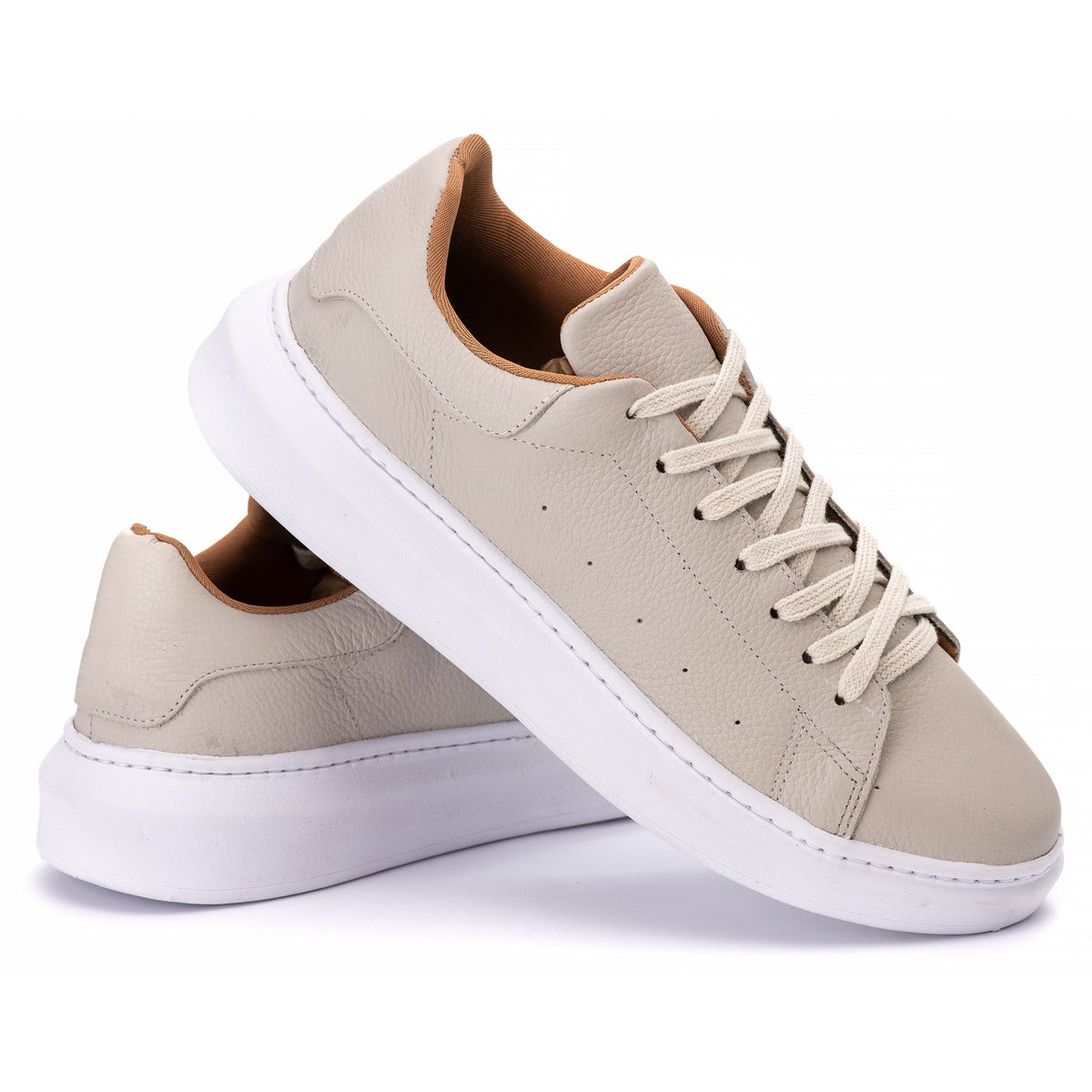 Tênis Casual Em Couro Costarini OffWhite