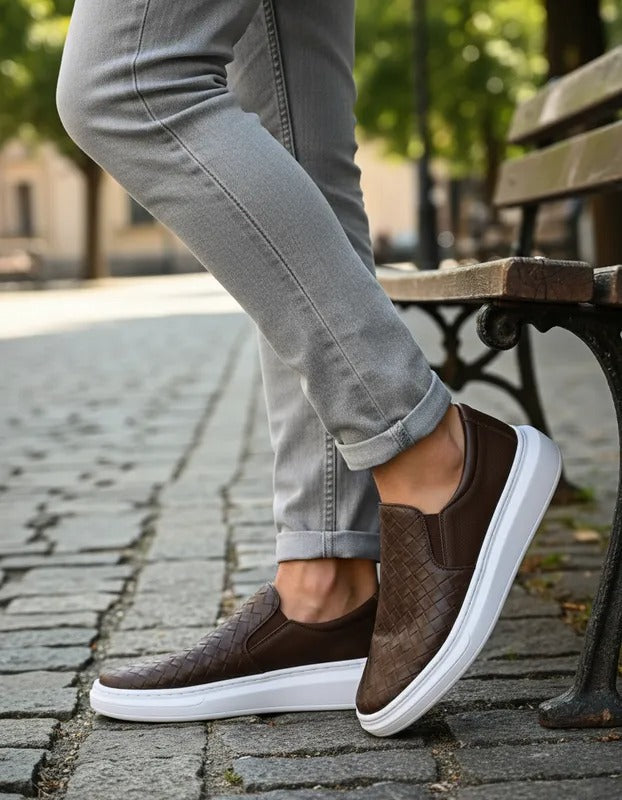 Tênis Iate Floater Couro Costarini Café