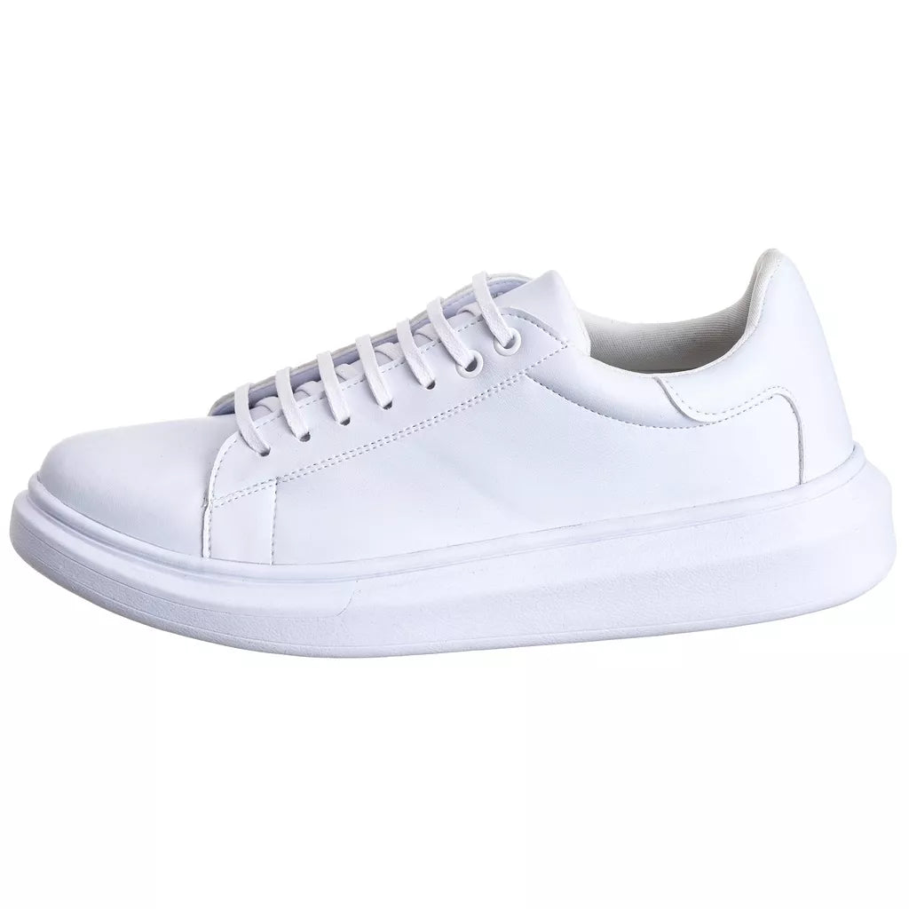 Tênis Casual Costarini Branco - Couro Ecológico