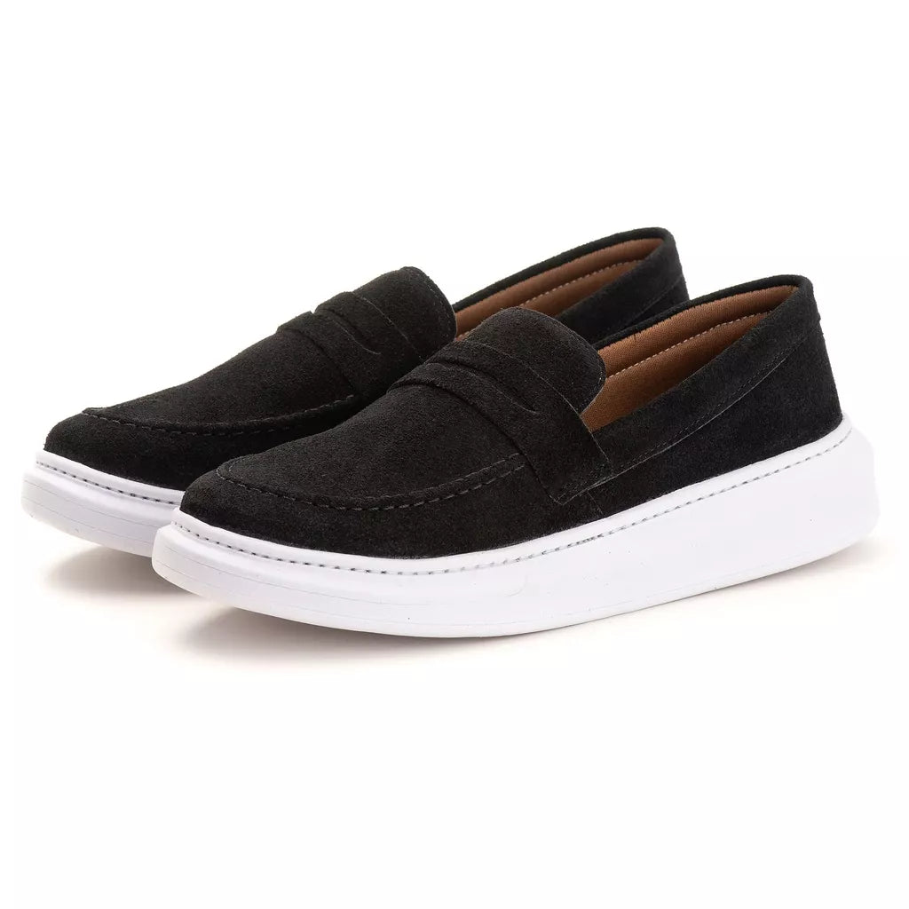Compre 1 e Leve 2 Slip On - Mocassim Masculino Couro Camurça