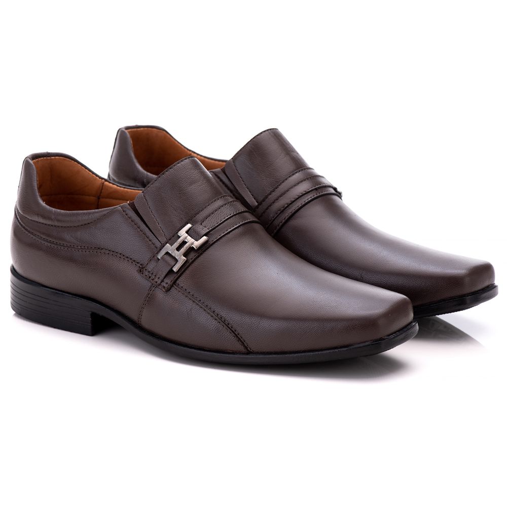 Sapato Social Ortopédico Masculino Comfort Firenze com Bico Fino