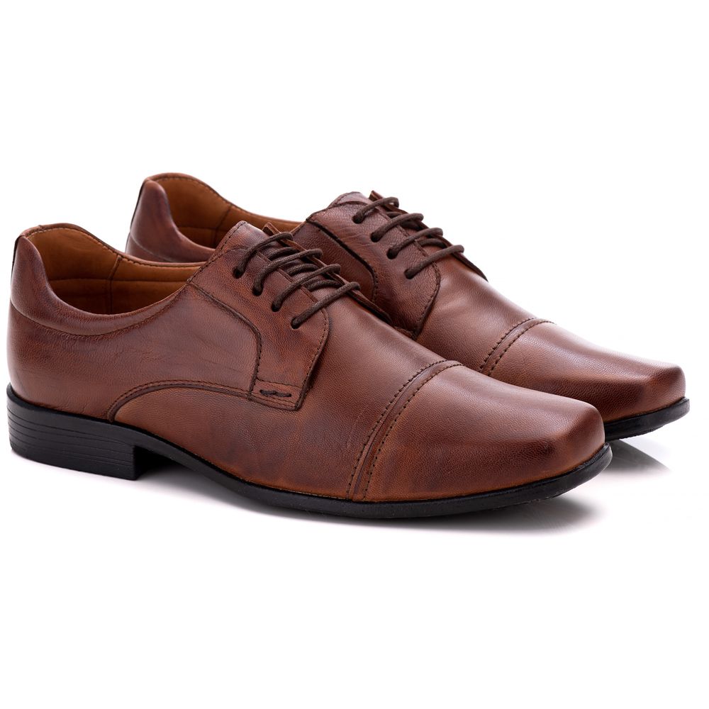 Sapato Social Ortopédico Comfort Masculino Verona – Couro Legítimo e Estilo Clássico