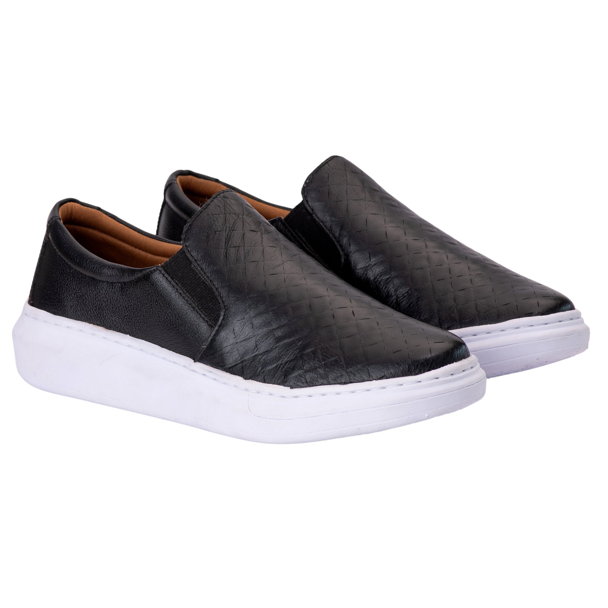 Slip On Masculino Casual Couro Costarini + Brinde Carteira e Cinto