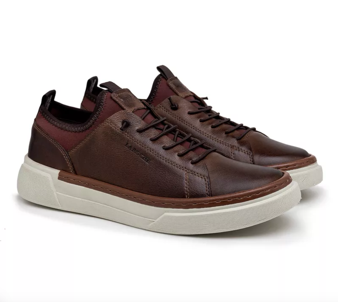 Sapatenis Casual Masculino Titanium em Couro - Chocolate