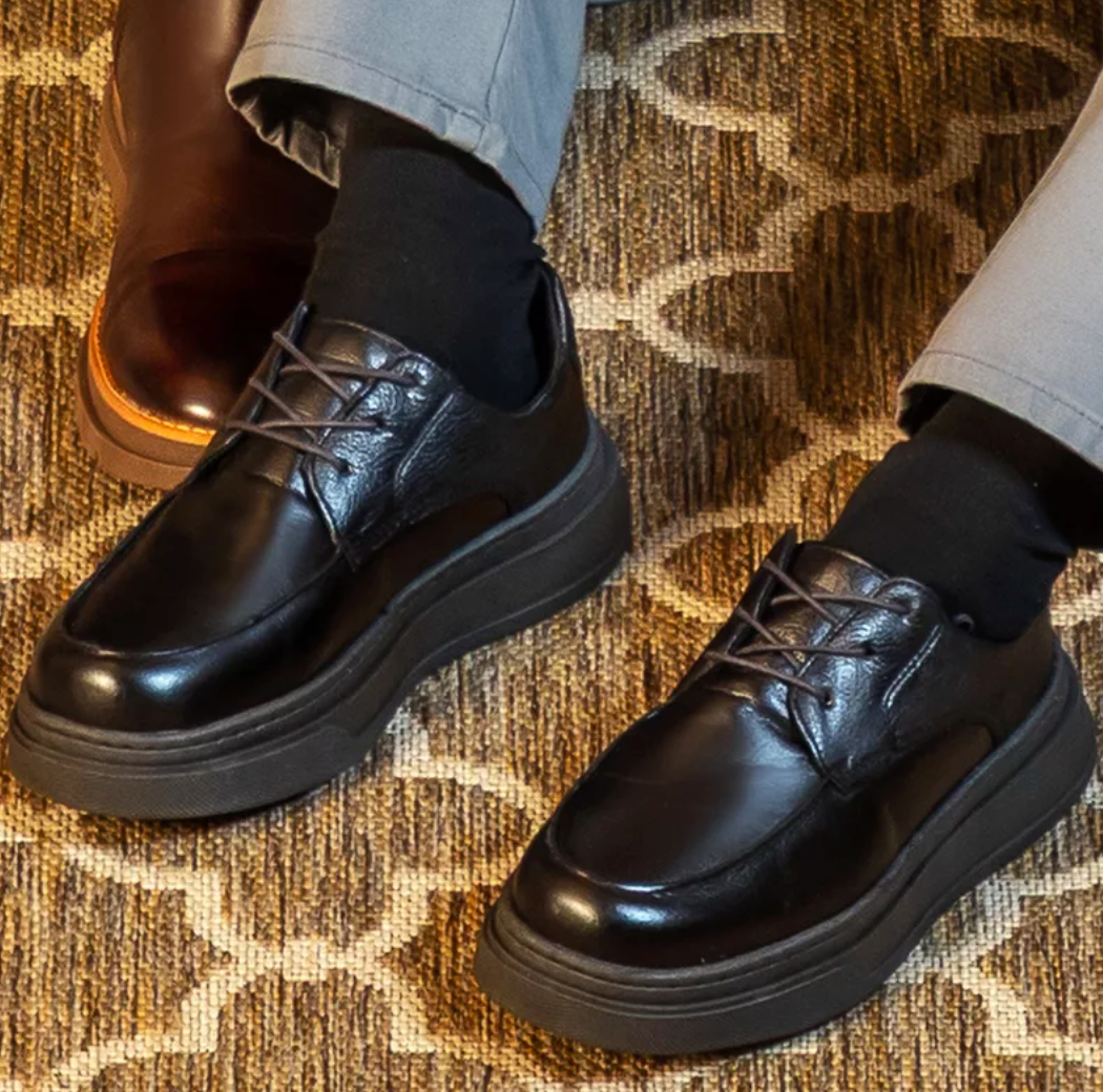 Sapatenis Casual Masculino Toquio em Couro - Preto